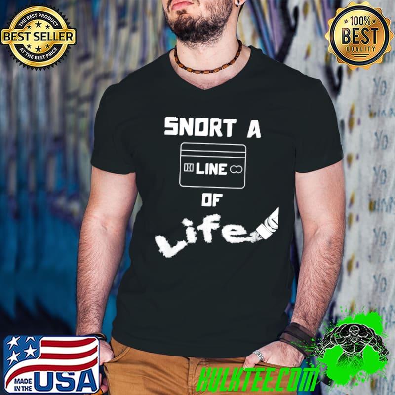 Antidrug snort a line of life s Guys V Neck Antidrug snort a line of life s Guys V Neck