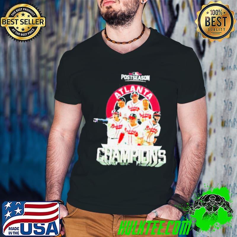 Atlanta Braves Postseason 2021 National League Champions World Series Shirt Guys V Neck Atlanta Braves Postseason 2021 National League Champions World Series Shirt Guys V Neck