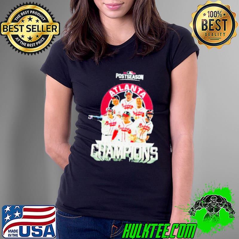 Atlanta Braves Postseason 2021 National League Champions World Series Shirt Ladies Tee Atlanta Braves Postseason 2021 National League Champions World Series Shirt Ladies Tee