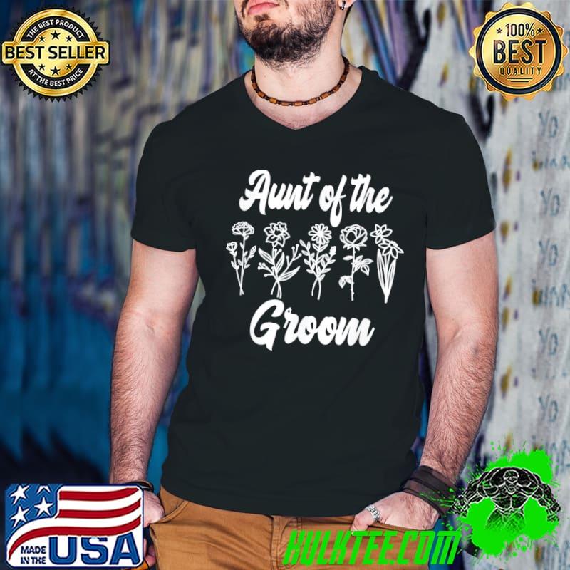 Aunt of the groom bachelorette matching group floral flower s Guys V Neck Aunt of the groom bachelorette matching group floral flower s Guys V Neck