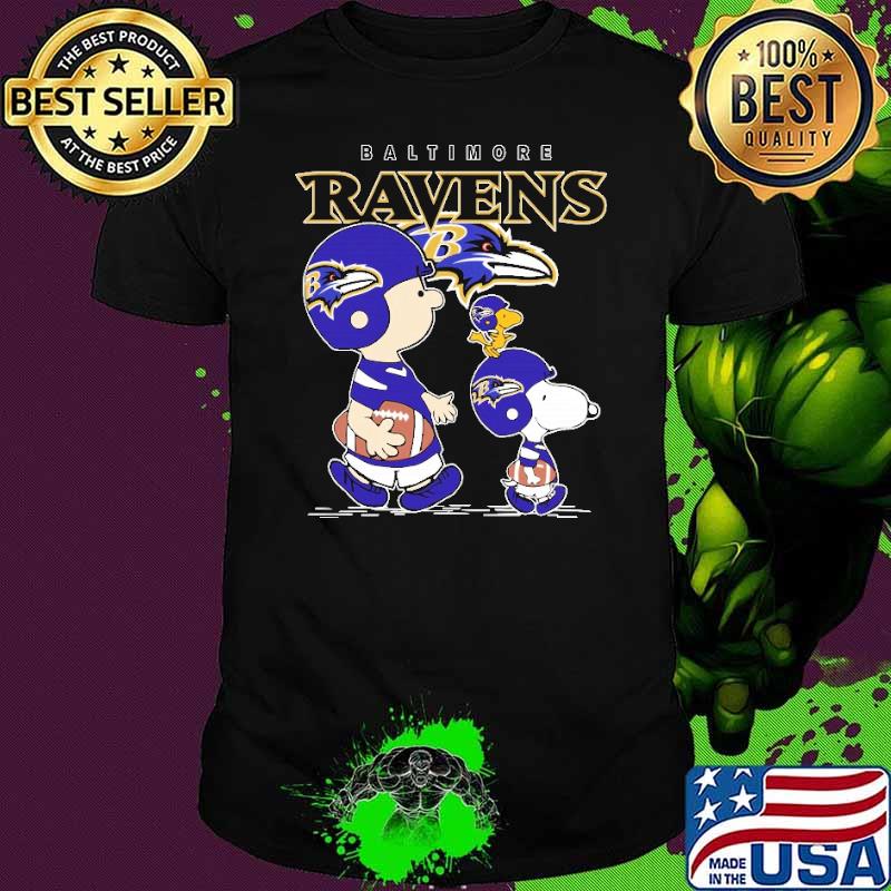 Baltimore ravens let's play Football together Snoopy NFL shirt