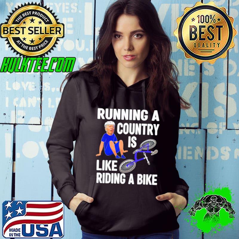 Biden falls off bike Joe Biden falling off his bicycle Running a country s Hoodie Biden falls off bike Joe Biden falling off his bicycle Running a country s Hoodie