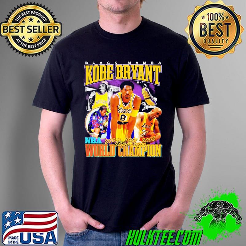 Black mamba Kobe Bryant NBA world champion vintage shirt