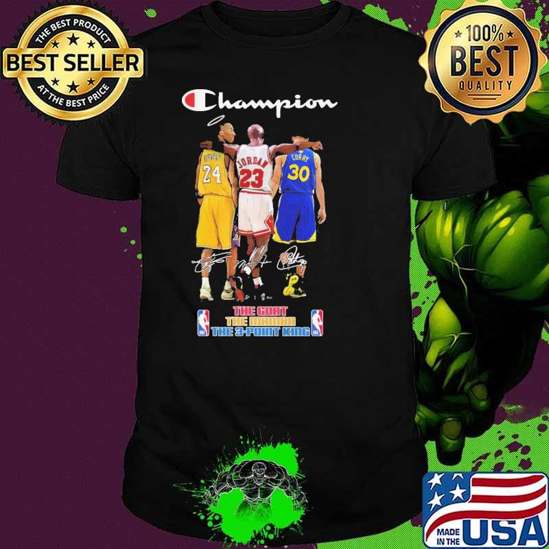 Champion the goat the mamba the 3point king nba shirt