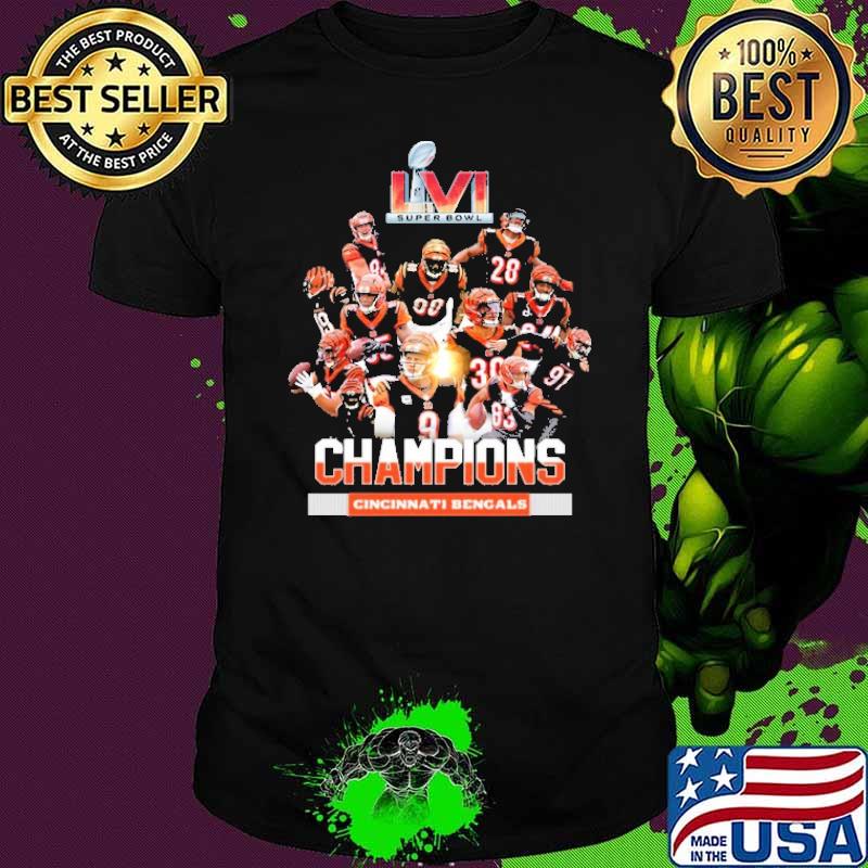 CincinnatI bengals champions team lvI shirt