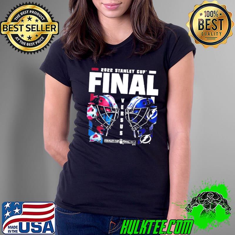Colorado Avalanche vs Tampa Bay Lightning 2022 Stanley Cup Final Versus final 2022 s Ladies Tee Colorado Avalanche vs Tampa Bay Lightning 2022 Stanley Cup Final Versus final 2022 s Ladies Tee