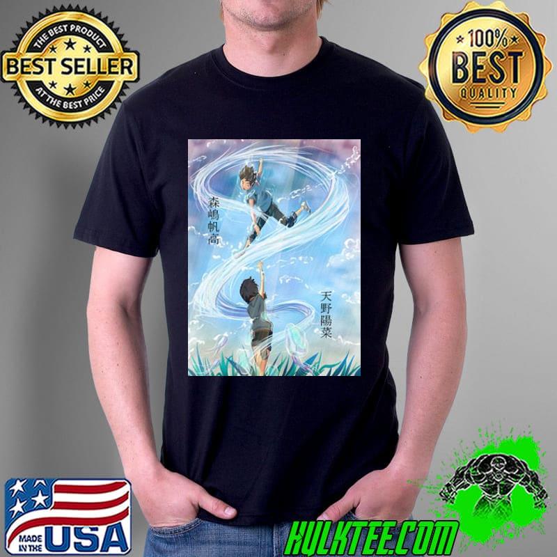 Couple fantasy anime weathering with you shirt