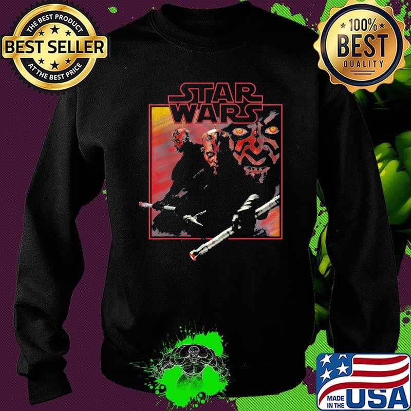 Darth maul movie square portrait Star wars s Sweater Darth maul movie square portrait Star wars s Sweater