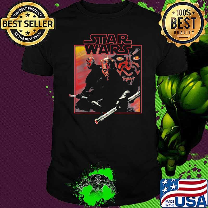 Darth maul movie square portrait Star wars shirt