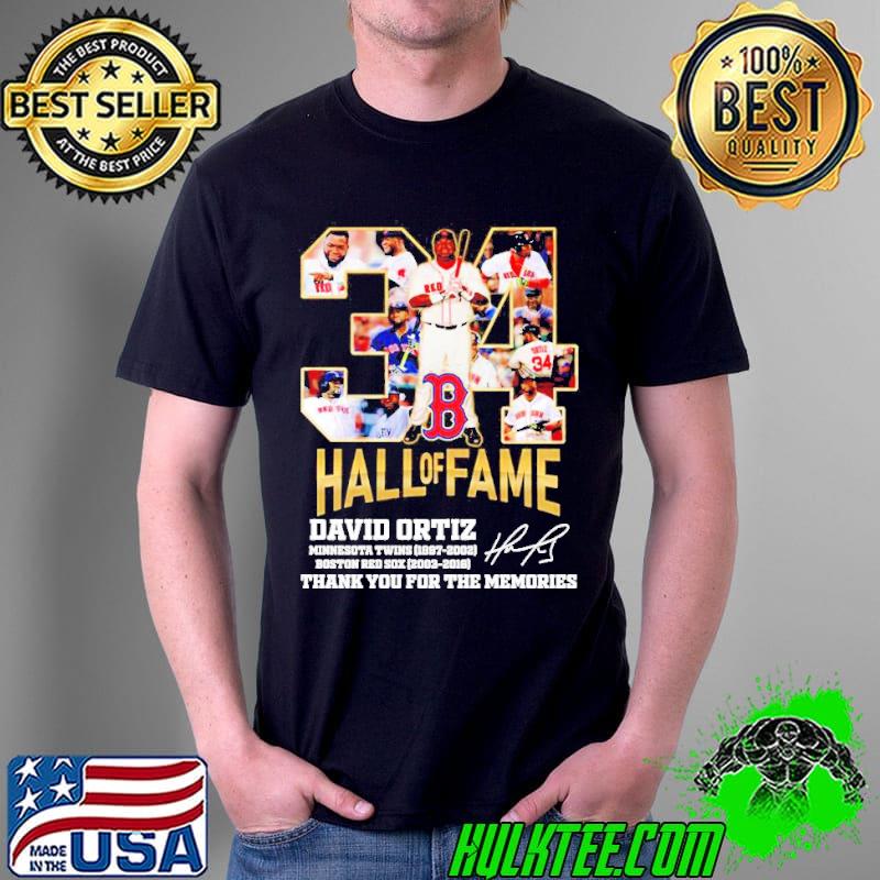 David ortiz 34 hall of fame signature shirt David ortiz 34 hall of fame signature shirt