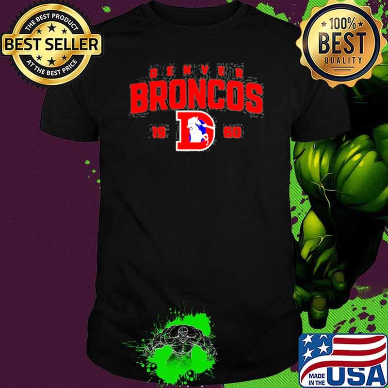 Denver broncos big tall established 1960 gift shirt