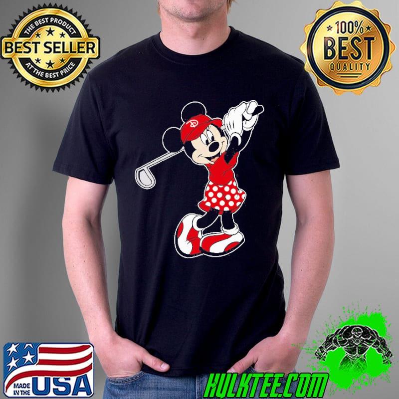 Disney minnie mouse golf funny minnie golfer shirt