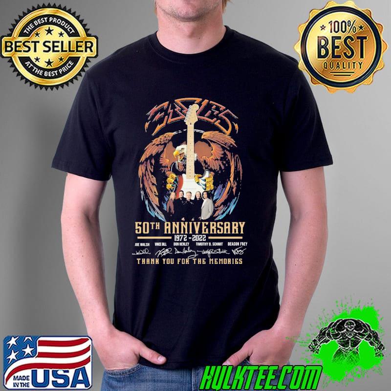 Eagles 50th anniversary thank for memories signarures shirt