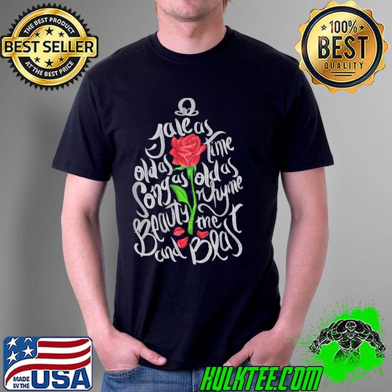 Enchanted rose beauty and the beast shirt