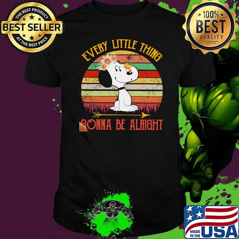 Every little thing gonna be alright snoopy woodstock shirt