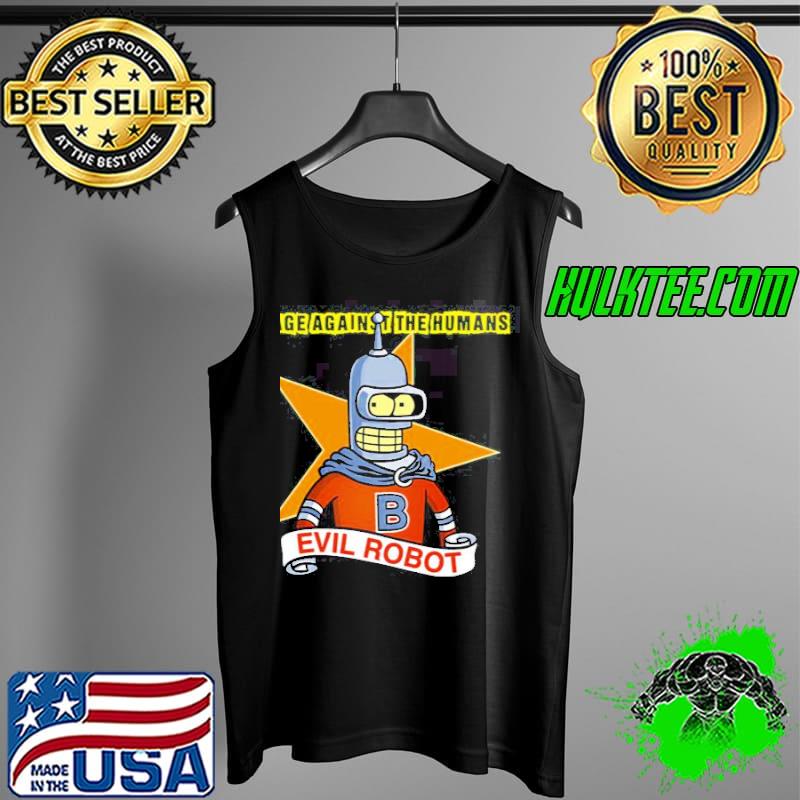 Evil robot against the humans robot rage band s Tank Top Evil robot against the humans robot rage band s Tank Top