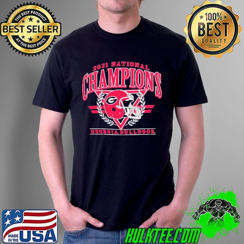 Georgia Bulldogs champion college Football playoff 2021 national champions helmet shirt