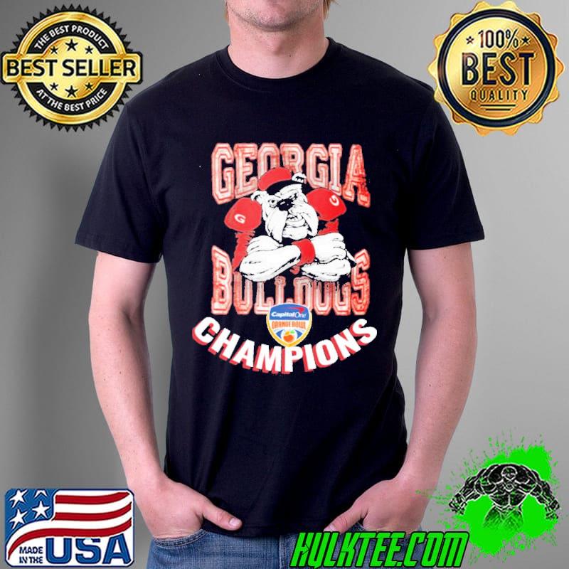 Georgia Bulldogs champions 2021 2022 orange bowl shirt