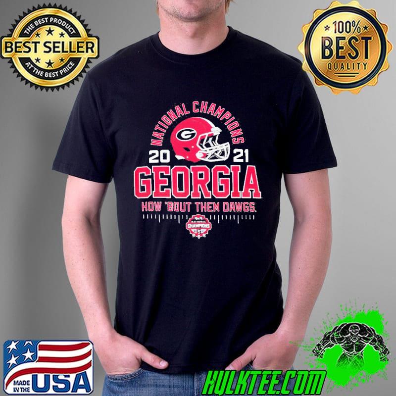 Georgia Bulldogs college Football playoff 2021 national champions helmet arch shirt