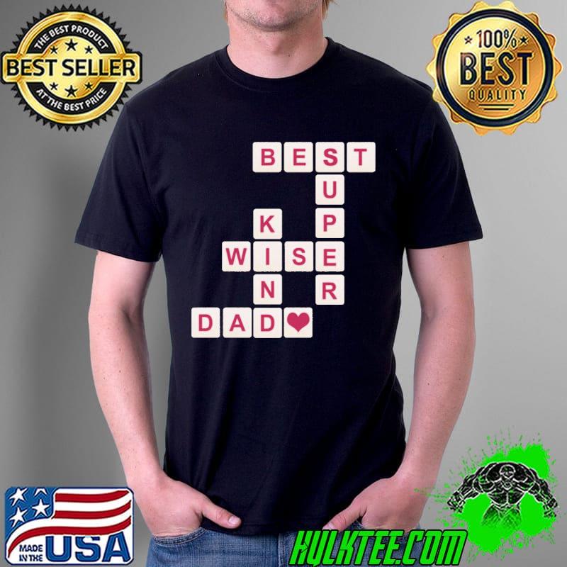 Gift for dad crossword best dad shirt
