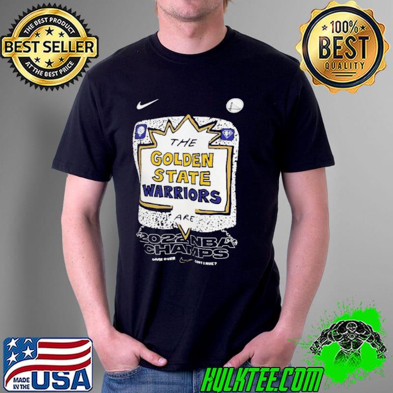 Golden state warriors nike 2022 NBA finals champions celebration expressive shirt
