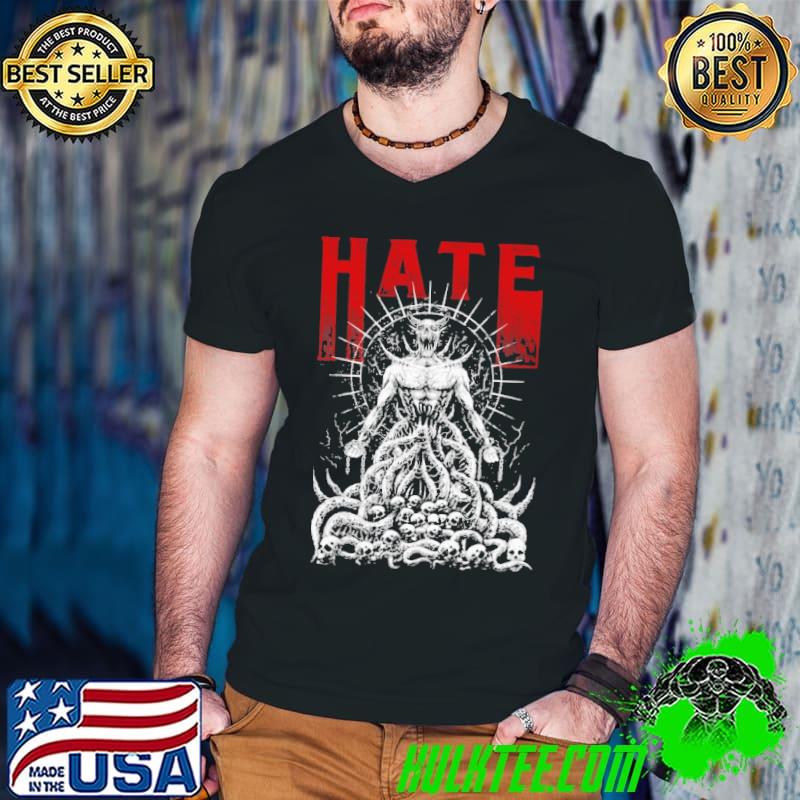 Hate Satan Shirt Guys V Neck Hate Satan Shirt Guys V Neck