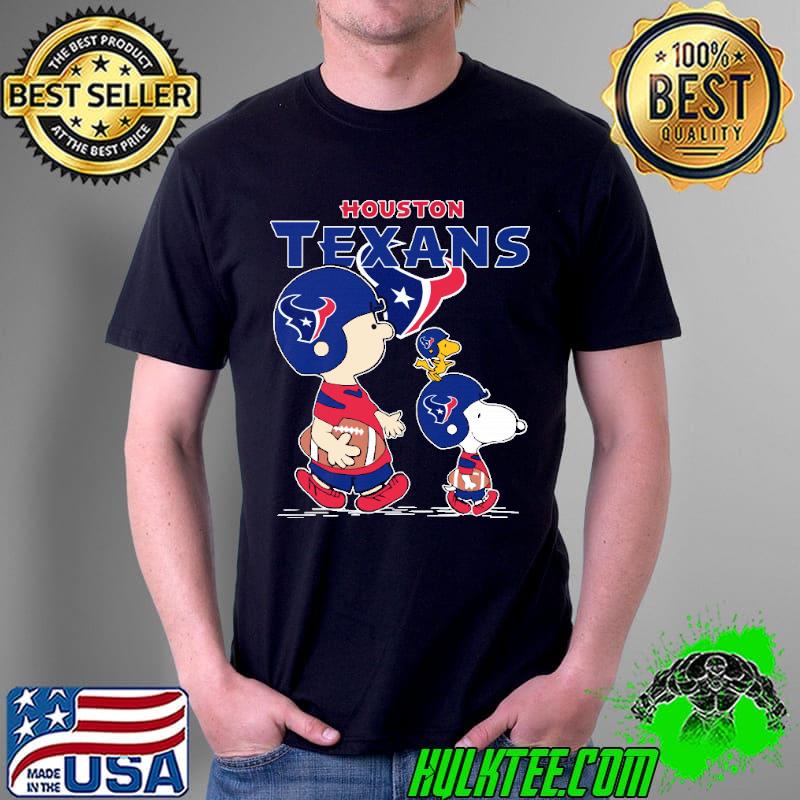 Houston texans let's play Football together Snoopy NFL shirt