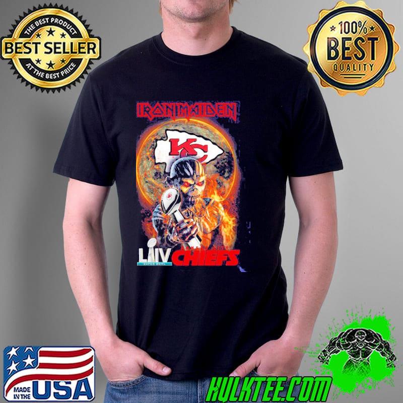 Iron maiden and laiv super bowl Kansas city Chiefs shirt
