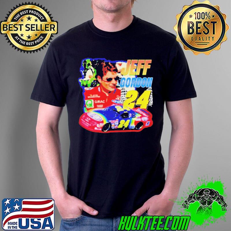 Jeff gordon 24 nascar 90s race car vintage shirt