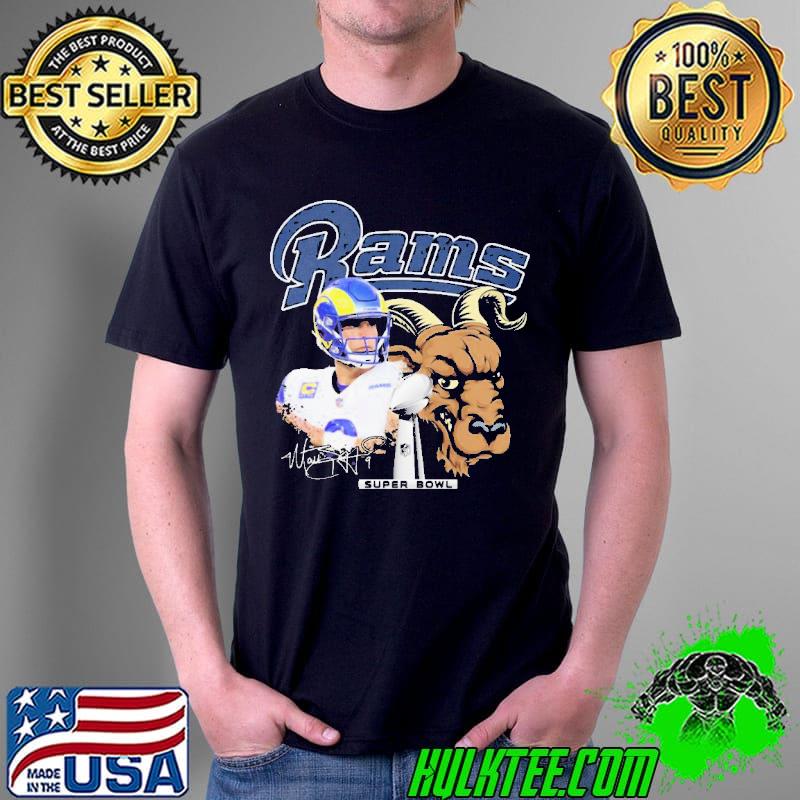 John wolford los angeles rams super bowl lvI signature shirt