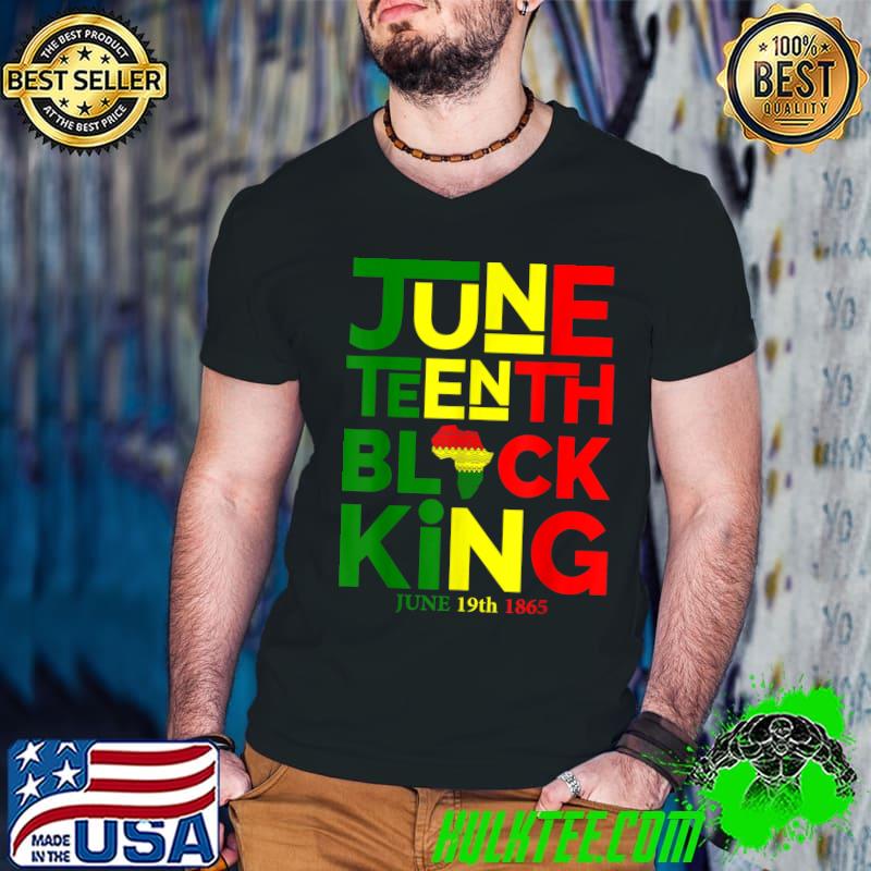 Juneteenth Black King Freedom Day June 19th 1865 Men's T-Shirt Guys V Neck Juneteenth Black King Freedom Day June 19th 1865 Men's T-Shirt Guys V Neck