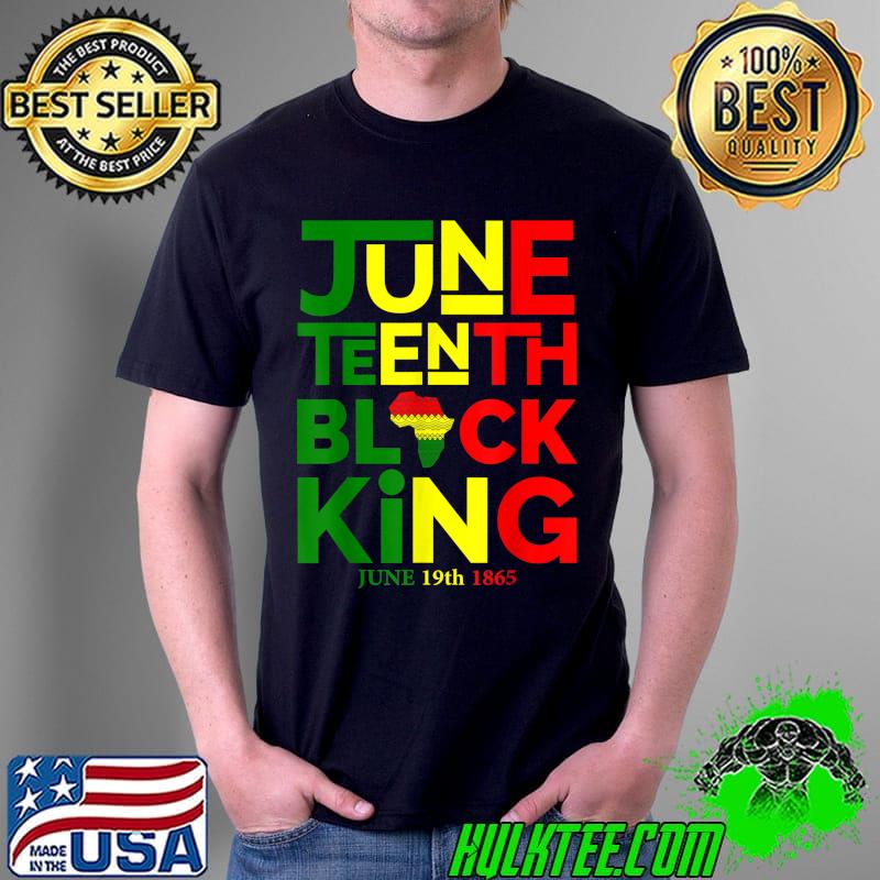 Juneteenth Black King Freedom Day June 19th 1865 Men's T-Shirt