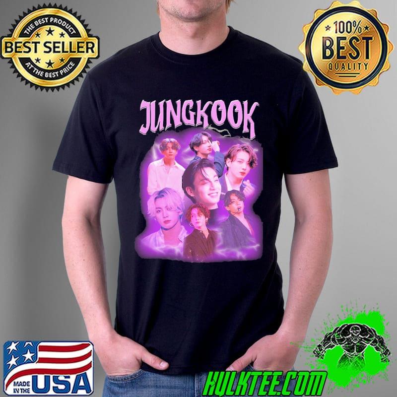 Jungkook retro vintage purple art shirt
