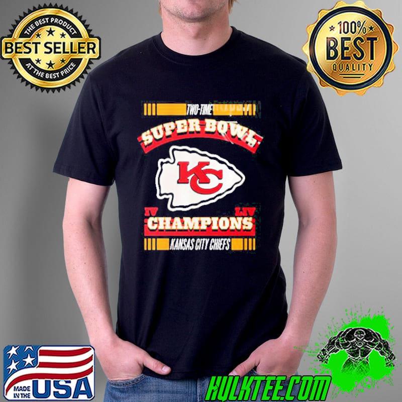 Kansas city Chiefs two time super bowl champions shirt