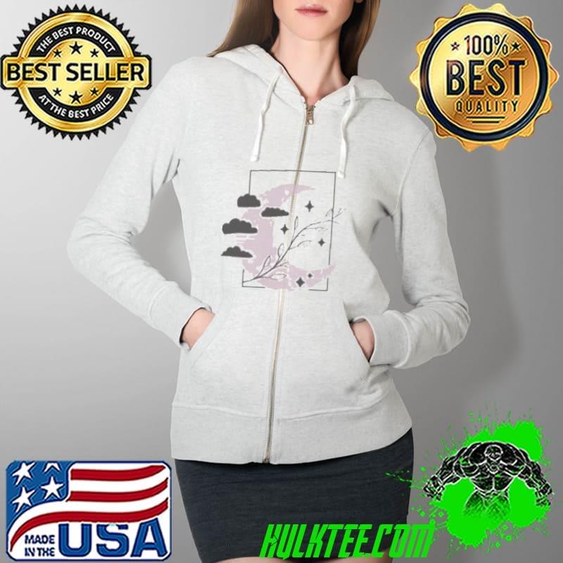 KawaiI cute pink moon witchy s Full Zip Hooded KawaiI cute pink moon witchy s Full Zip Hooded