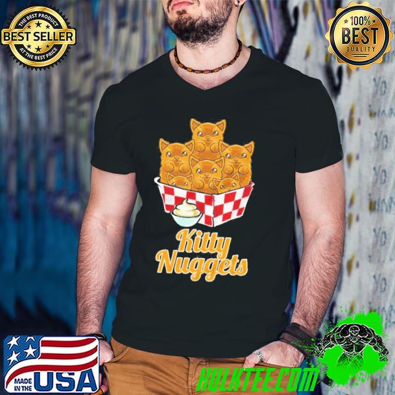 Kitten nuggets adorable cat and chicken nugget lover short sleeve shirt