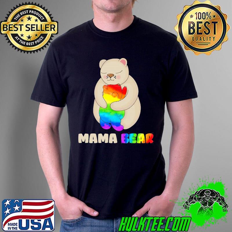 LGBT mom bear mothers rainbow shirt