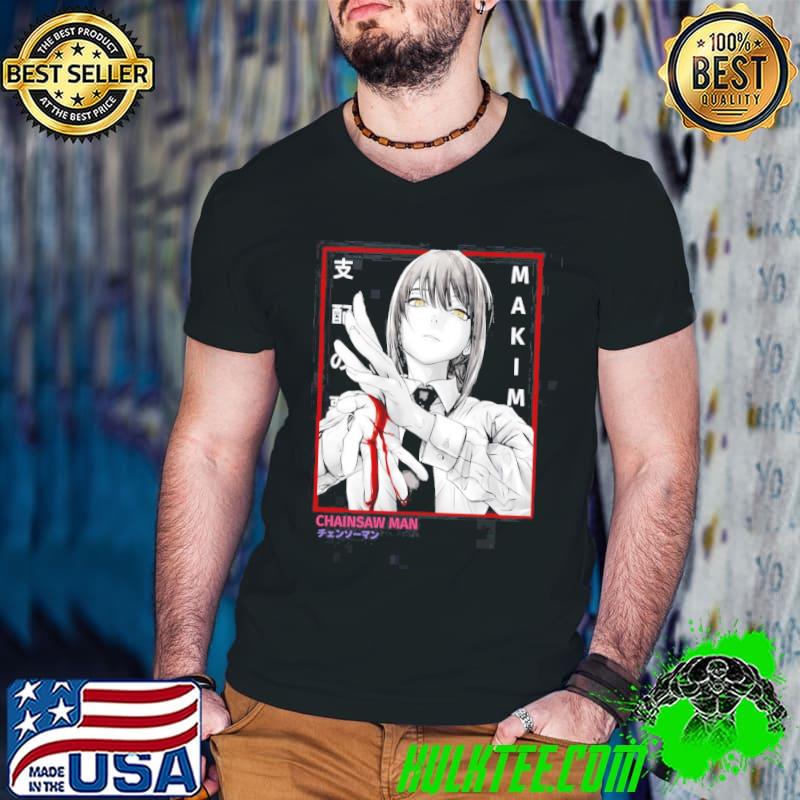 Makima chainsaw man anime shirt