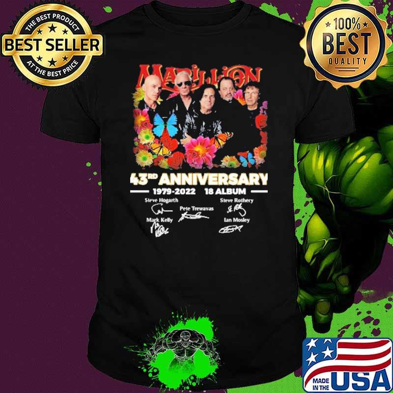 Marillion 43rd anniversary signatures shirt Marillion 43rd anniversary signatures shirt
