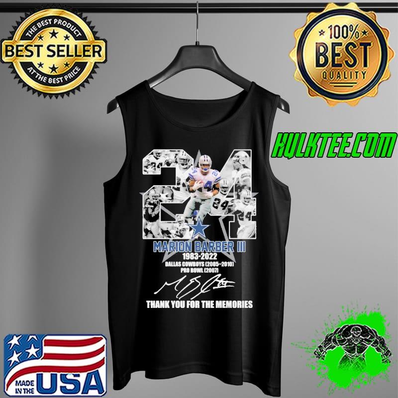 Marion barber III dallas cowboys pro bowl thank for memories signature s Tank Top Marion barber III dallas cowboys pro bowl thank for memories signature s Tank Top