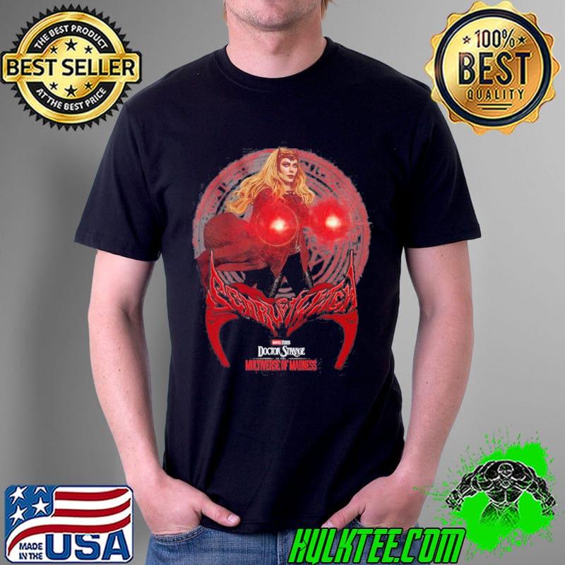 Marvel doctor strange scarlet witch in the multiverse of madness geometric poster shirt