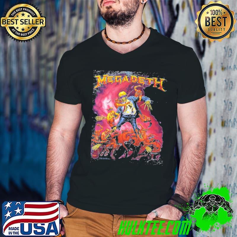 Megadeth punk slipknot retro rock band shirt