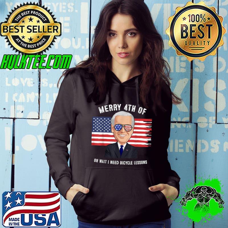 Merry 4th of July Biden Bike Bicycle falls Off funny T-Shirt Hoodie Merry 4th of July Biden Bike Bicycle falls Off funny T-Shirt Hoodie