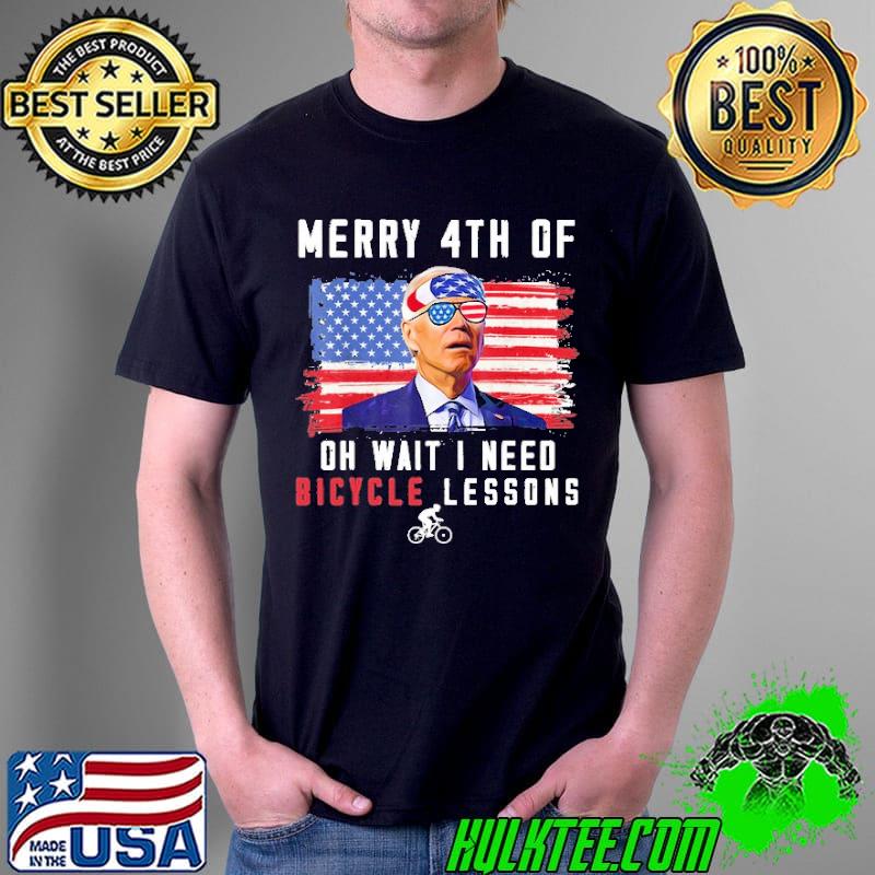 Merry 4th Of Oh Wait I Need Bicycle Lessons Biden Shirt
