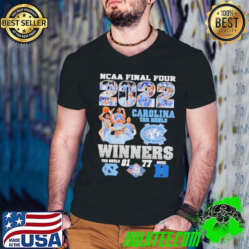 NCAA FINAL FOUR 2022 CAROLINA TAR HEELS WINNERS SHIRT Guys V Neck NCAA FINAL FOUR 2022 CAROLINA TAR HEELS WINNERS SHIRT Guys V Neck
