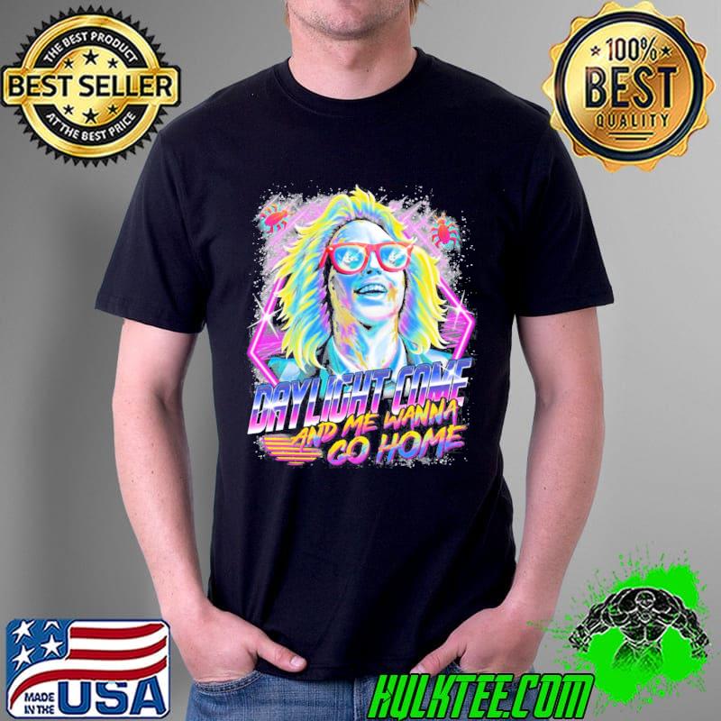 Neon graphic it's showtime babe beetlejuice shirt