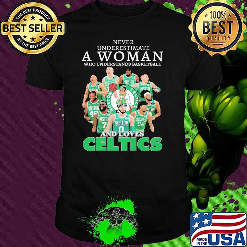 Never Underestimate A Grandma Who Understands Baseball And Love Celtics Shirt