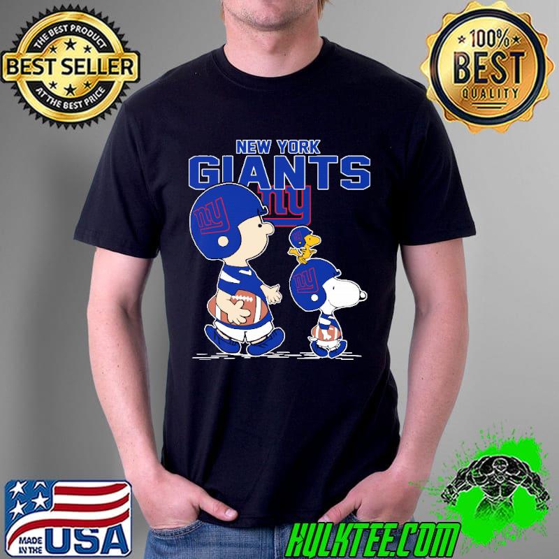 New york giants let's play Football together Snoopy NFL shirt