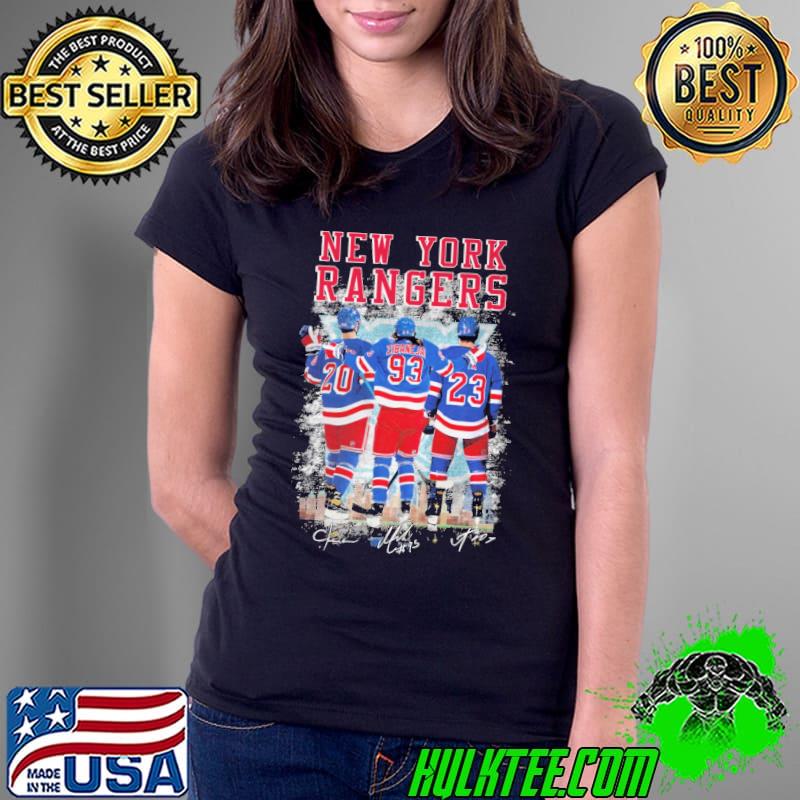 New York Rangers Hockey Signatures Shirt Ladies Tee New York Rangers Hockey Signatures Shirt Ladies Tee