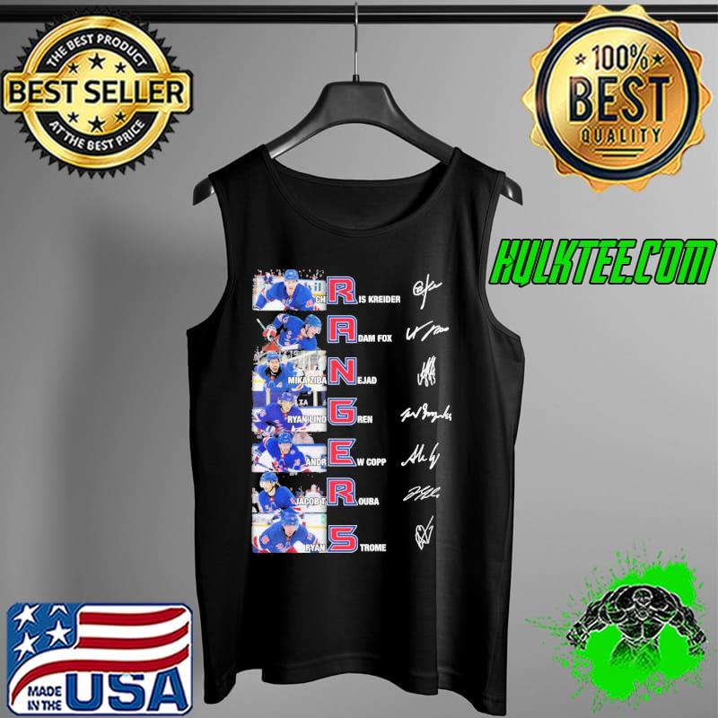 New York Rangers Members Signatures Shirt Tank Top New York Rangers Members Signatures Shirt Tank Top